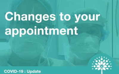 Changes to your appointment at the practice